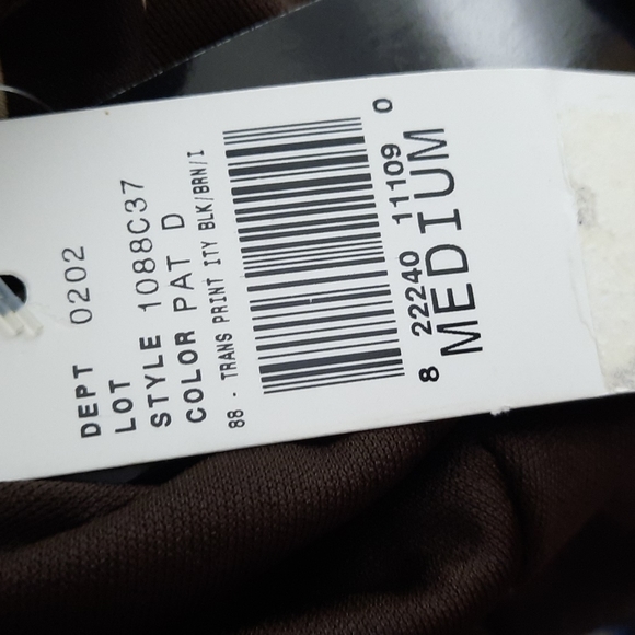 NWT BCX Brown/beige animal print halter top SZ MEDIUM - Picture 8 of 8